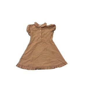 • Bonpoint • Girls Short Sleeve Ruffle Dress
Brown and Pink 3 Cotton